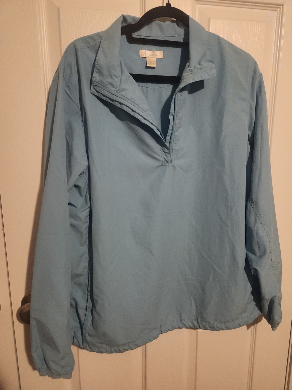 Lady Hagen Light Blue Half-Zip Pullover
